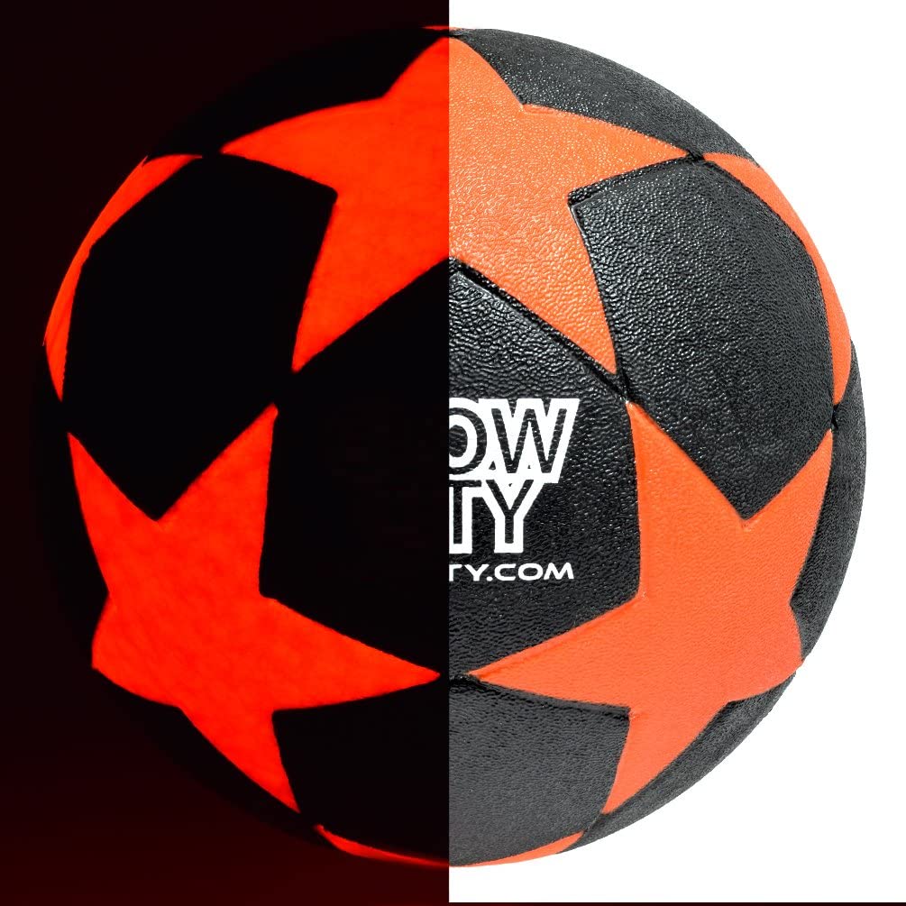 GlowCity Light Up LED Star Soccer Ball - Uses 2 Hi-Bright LE