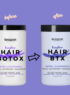 KERAZON Blonde Brazilian Hair BTX Treatment Purple Mask
