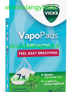 Vicks Vapo Pads Duftpad für Verdampfer, Menthol-Duft, 7er