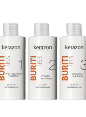 KERAZON Brazilian Keratin Treatment Buriti Liss Kit 2oz/60ml