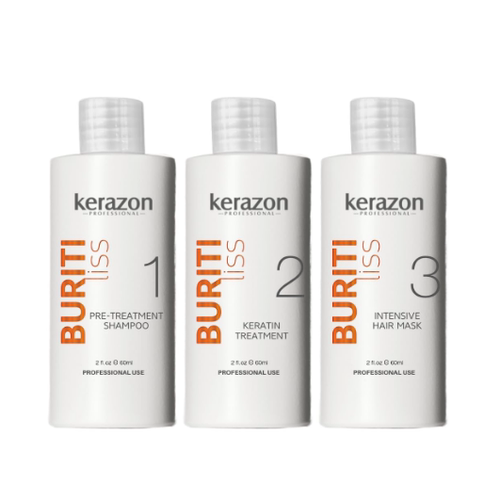 KERAZON Brazilian Keratin Treatment Buriti Liss Kit 2oz/60ml