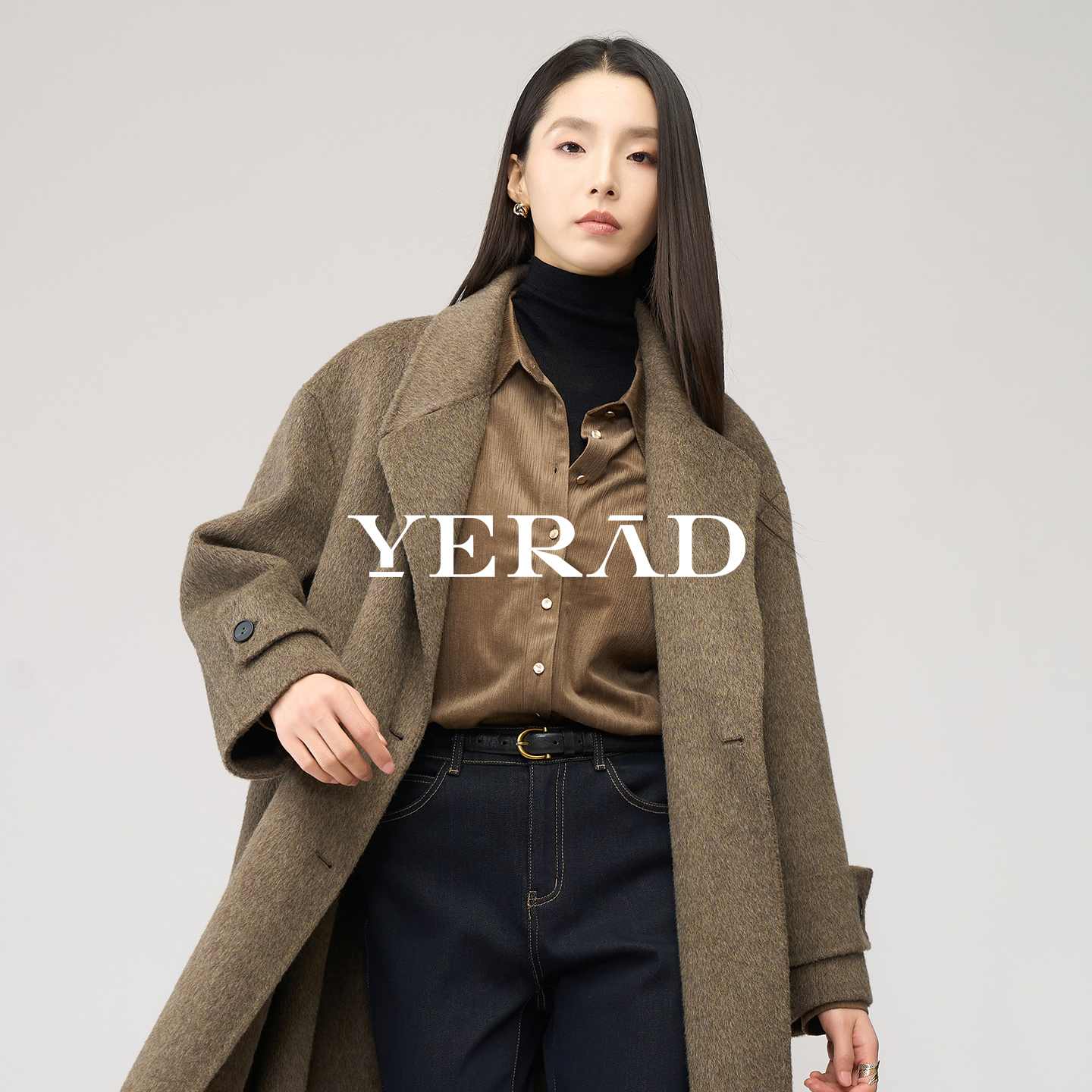 娅丽达通勤气质磨毛衬衫女