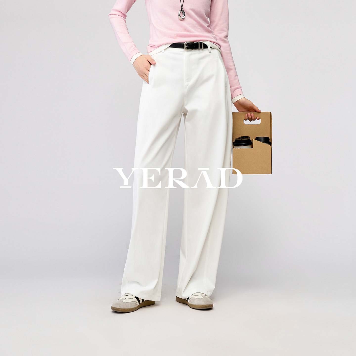 娅丽达弹力香蕉裤女2026春新款休闲白裤子宽松显瘦窄版阔腿弯刀裤,女装/女士精品,休闲裤,淘宝优惠券,粉丝福利购,淘宝优惠卷