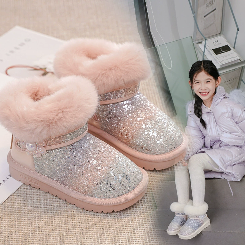 女童雪地靴儿童大棉鞋2025新款冬季加绒加厚宝宝公主靴子保暖东北,童鞋/婴儿鞋/亲子鞋,雪地靴,淘宝优惠券,粉丝福利购,淘宝优惠卷