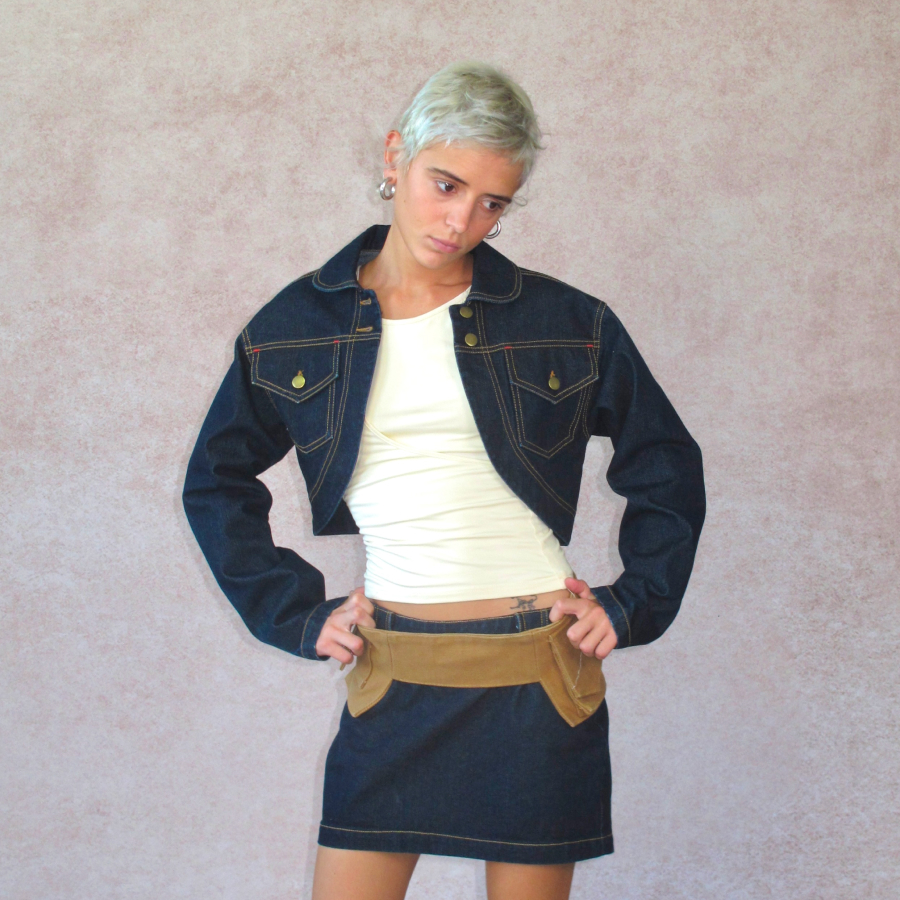 AXISOF复古原创廓形牛仔外套女