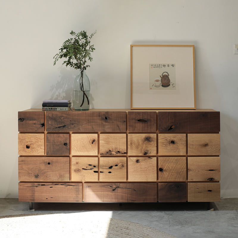 野木1978侘寂风多斗储物边柜