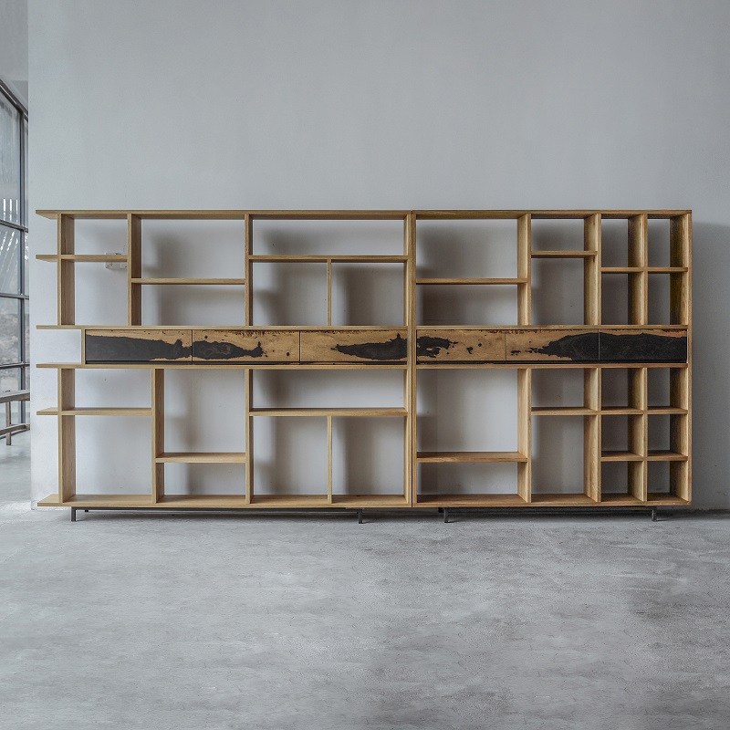 野木1978创意侘寂风书架陈列架