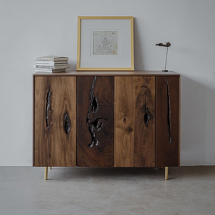 野木1978不补结疤开门柜玄关柜侘寂风现代餐边柜新中式 原创自然