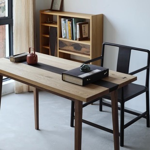 实木 侘寂风茶桌书桌咖啡酒桌现代简约新中式 野木1978 平江小饮桌