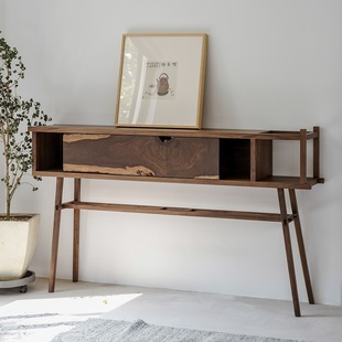 艺术 饰柜实木现代简约孤品中式 野木1978 远山玄关柜边柜侘寂风装