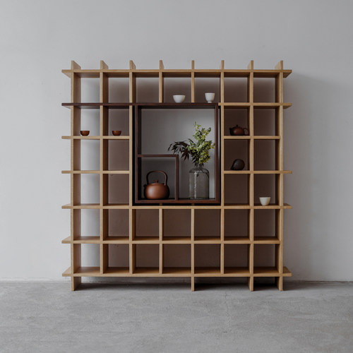 野木1978创意茶杯架博古陈列屏风