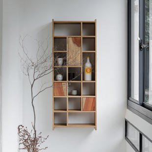 野木1978长卷小边柜侘寂风吊柜玄关走廊茶室家具现代简约中式 实木