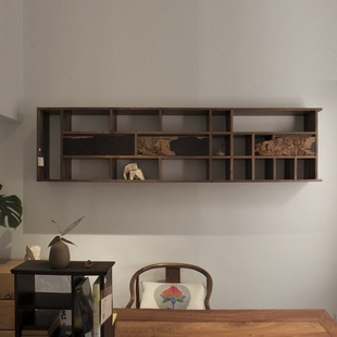 饰柜现代新中式 野木1978 不补系列饰面吊柜茶杯架侘寂风展示架装