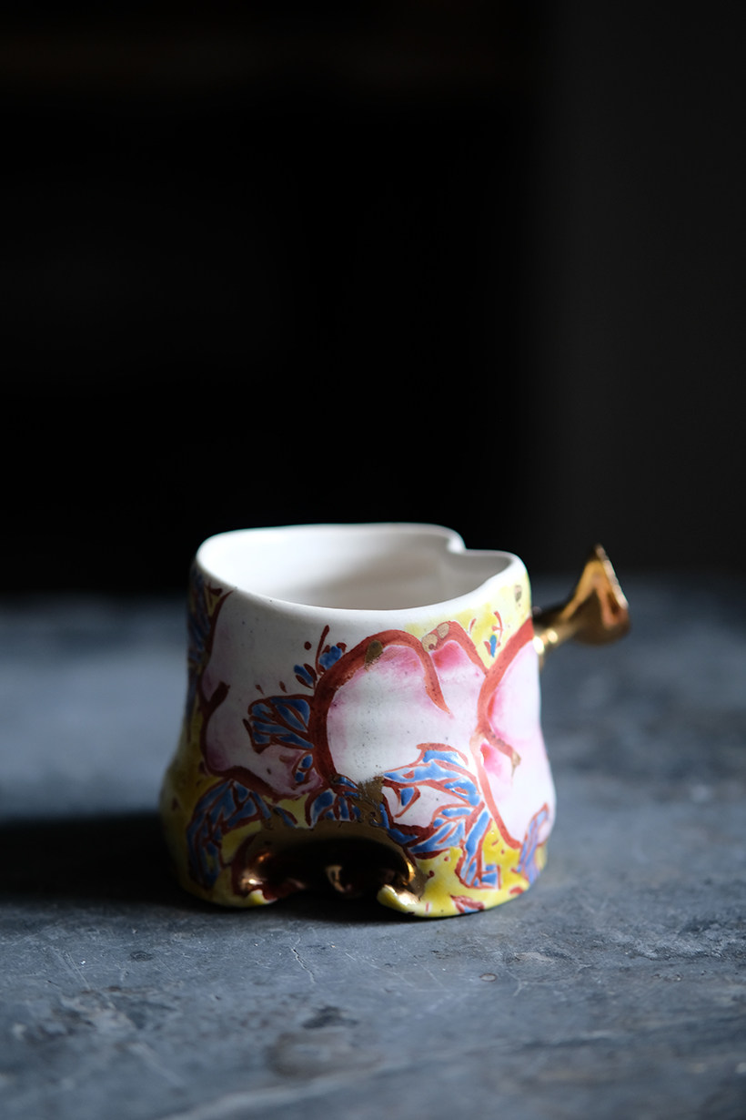 無人問津 陶艺家手作 作品 手握杯 杯子