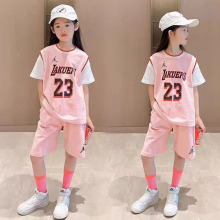 儿童篮球服套装女童女孩女生学生速干训练服23号球衣运动短袖定制
