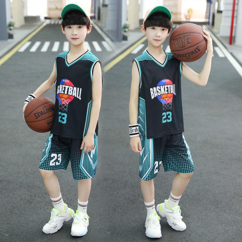 儿童篮球服套装男童小学生速干训练服男孩大童运动服队服篮球衣