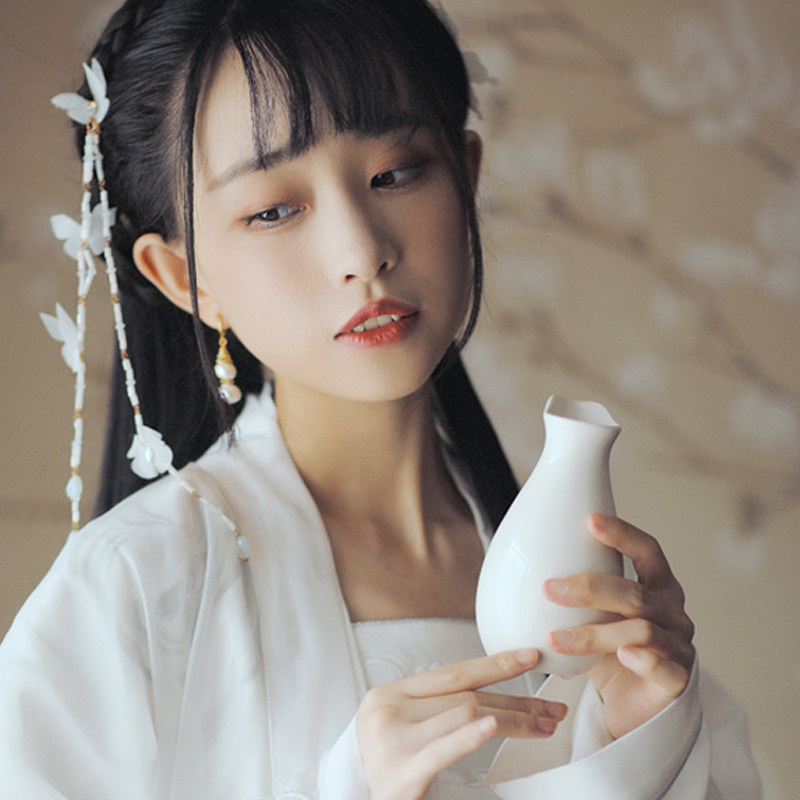 古装汉服拍照手拿道具酒壶坛杯子折扇提灯笼茶碗葫芦表演拍摄摆件