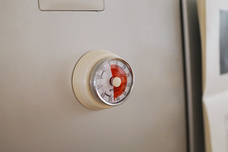 朴房 磁吸厨房复古机械计时器烘焙磁铁定时器霜山学生提醒计时器