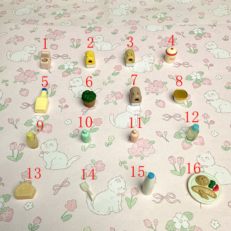 正品日本森贝儿家族过家家玩具散货迷你可爱配件摆件A1