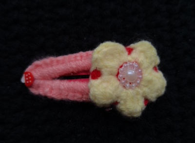 成品纯手工毛线钩织发夹边夹可爱少女发卡头饰甜美风