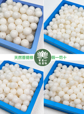 天然白玉菩提根散珠圆珠桶珠苹果珠手工DIY文玩佛珠念珠手串配珠