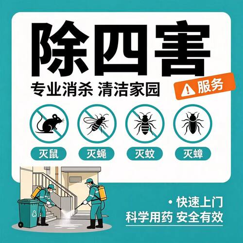 北京杀虫公司专业上门杀灭蟑螂蚂蚁臭虫除跳蚤除老鼠灭虫服务包年
