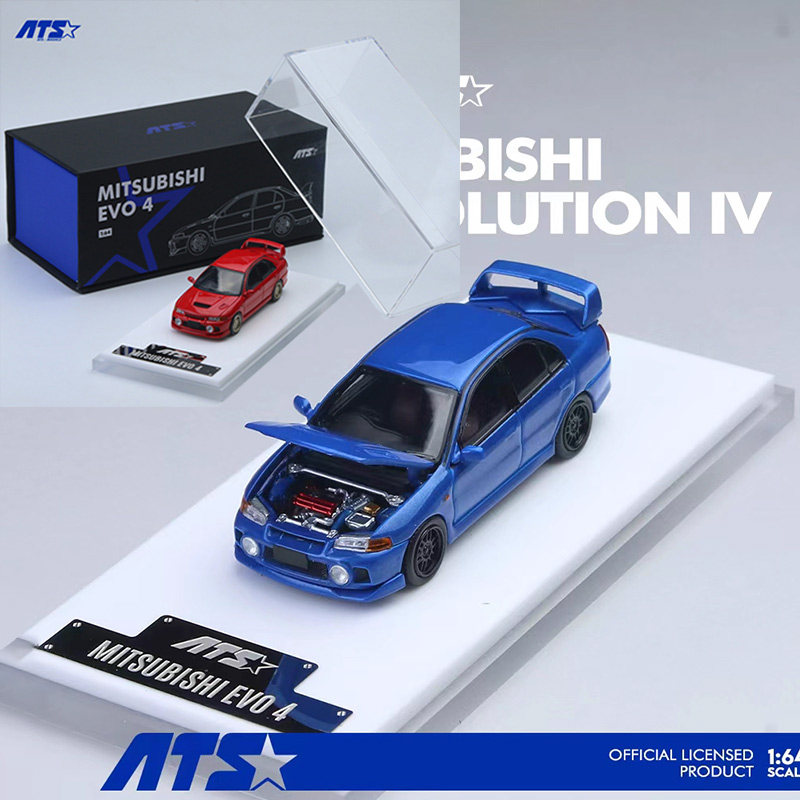 ATS 1:64 三菱EVO 4代 Lancer Evo IV 1994 仿真合金汽车模型收藏
