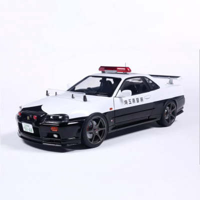 Solido 1:18 日产尼桑GT-R BNR34日本埼玉县警车仿真合金汽车模型