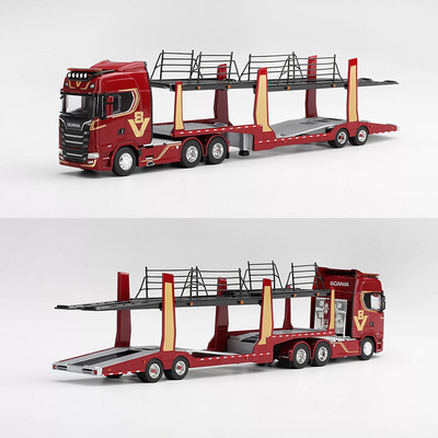 MINIGT 1:64 斯堪尼亚770S V8 双层 汽车运输车50周年纪念版 1350