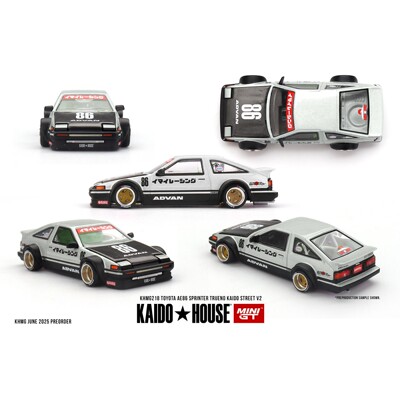 Kaido House x Minigt 1:64 丰田AE86 Sprinter Trueno车模型 218