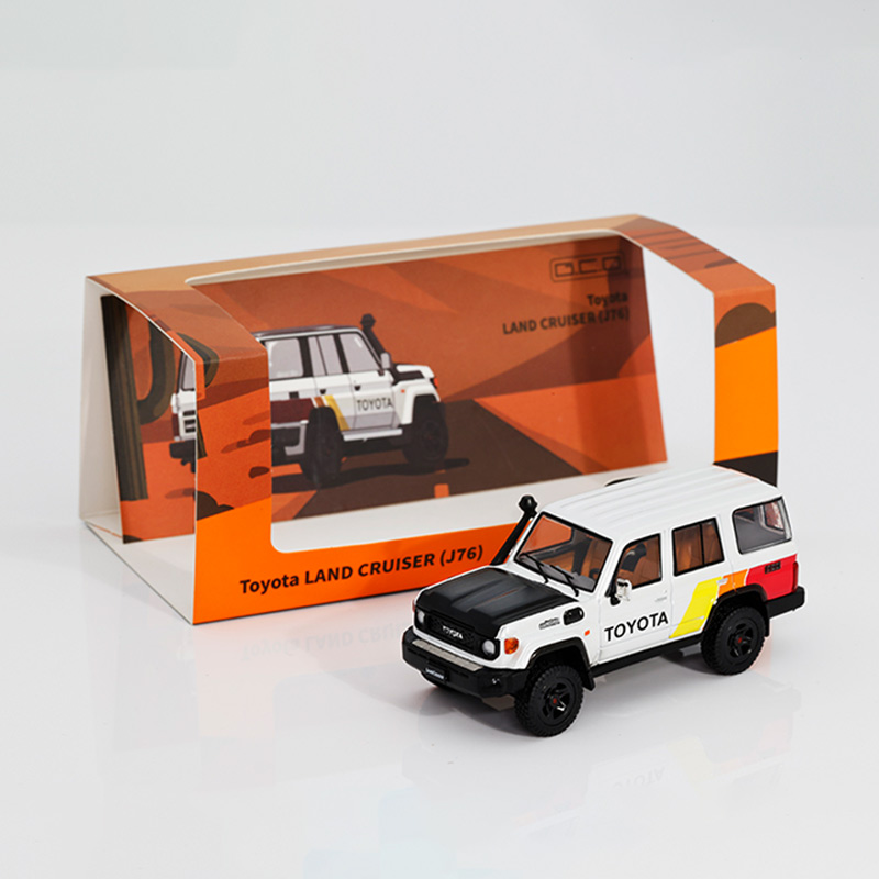 GCD 1:64丰田陆地巡洋舰LC70酷路泽LC76 SUV TRD拉花合金汽车模型