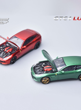 PK 1:64 法拉利 跃马 GTC4 Lusso 前盖可开 仿真合金汽车模型收藏