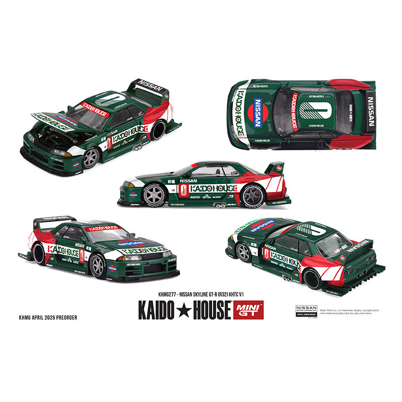Kaido House x MINIGT 1:64 日产 尼桑GTR R32 KHTC V1车模型 277 - 实物图