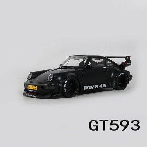 GT Spirit 1:18 保时捷RWB 911 964 哑光黑色 树脂汽车模型 GT593