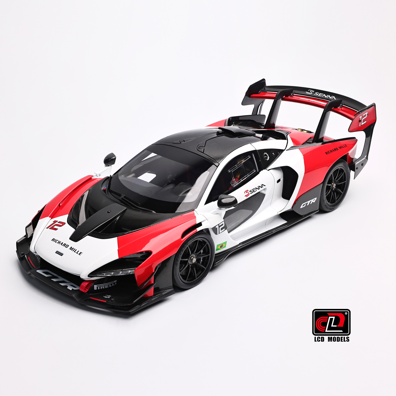 LCD 1:18 迈凯伦塞纳GTR McLaren Senna GTR  全开门合金汽车模型