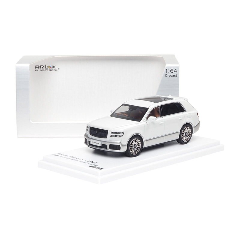 AR box 1:64 丰田世极Toyota Century 2023 白色仿真合金汽车模型