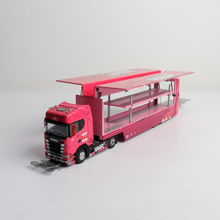 Maxwell及物1:64 斯堪尼亚运输车730S 苹果涂装 仿真合金汽车模型