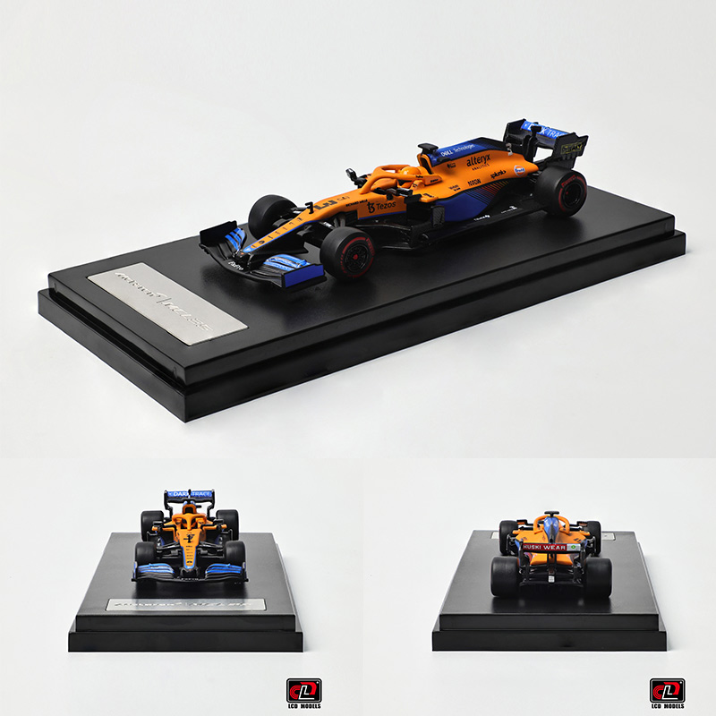 LCD 1:64 McLaren 迈凯伦MCL35 3号车 F1方程式赛车 合金汽车模型