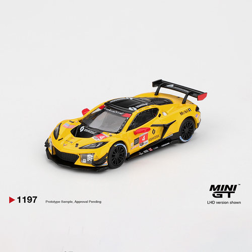 MINIGT 1:64 雪佛兰克尔维特Z06 GT3.R #4 仿真合金汽车模型 1197