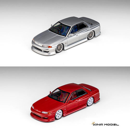 KM 1:64 日产尼桑R32 GTS-T Type-M URAS改装版 仿真合金汽车模型