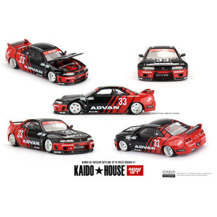 Kaido House+MINIGT 1:64 日产天际线GT-R R33 ADVAN汽车模型 191