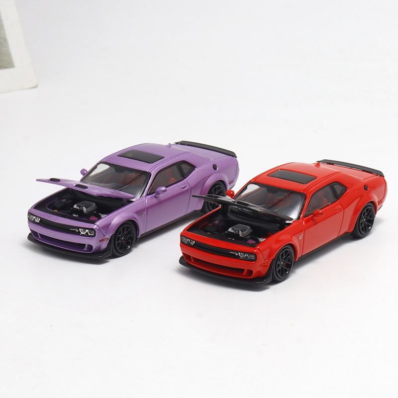SH 1:64道奇Challenger挑战者SRT Hellcat地狱猫仿真合金汽车模型