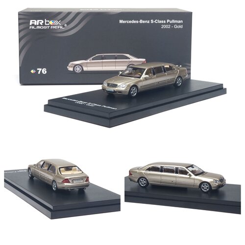 AR BOX 1:64 奔驰S-Class Pullman 普尔曼加长版仿真合金汽车模型