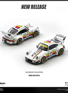INNO 1:64 保时捷RWB 930 #89 Apple Livery涂装仿真合金汽车模型