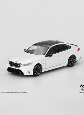 MINIGT 1:64 宝马 BMW M5 Alpine白色 仿真合金汽车模型收藏 1092