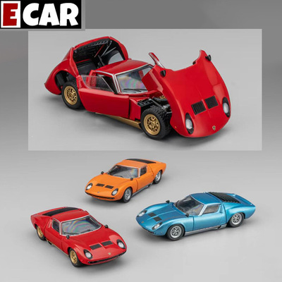 ECAR 1:64 兰博基尼缪拉经典款MIURA 全开门仿真合金汽车模型收藏