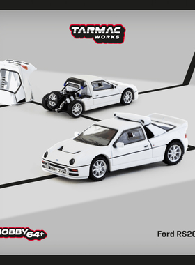 TW 1:64 福特 Ford RS200 白色 T64P-001-WH仿真合金汽车模型收藏