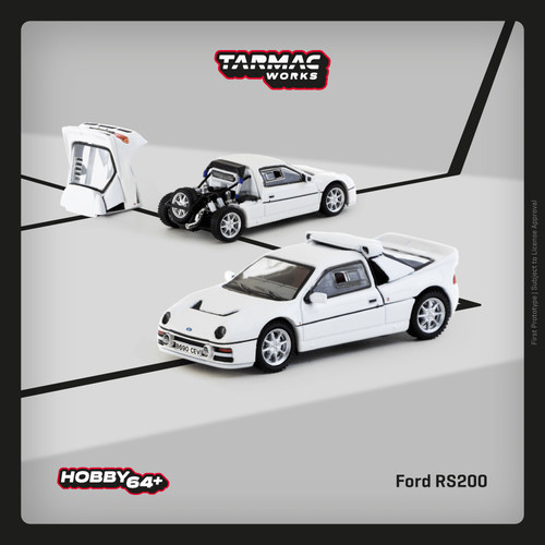 TW 1:64 福特 Ford RS200 白色 T64P-001-WH仿真合金汽车模型收藏