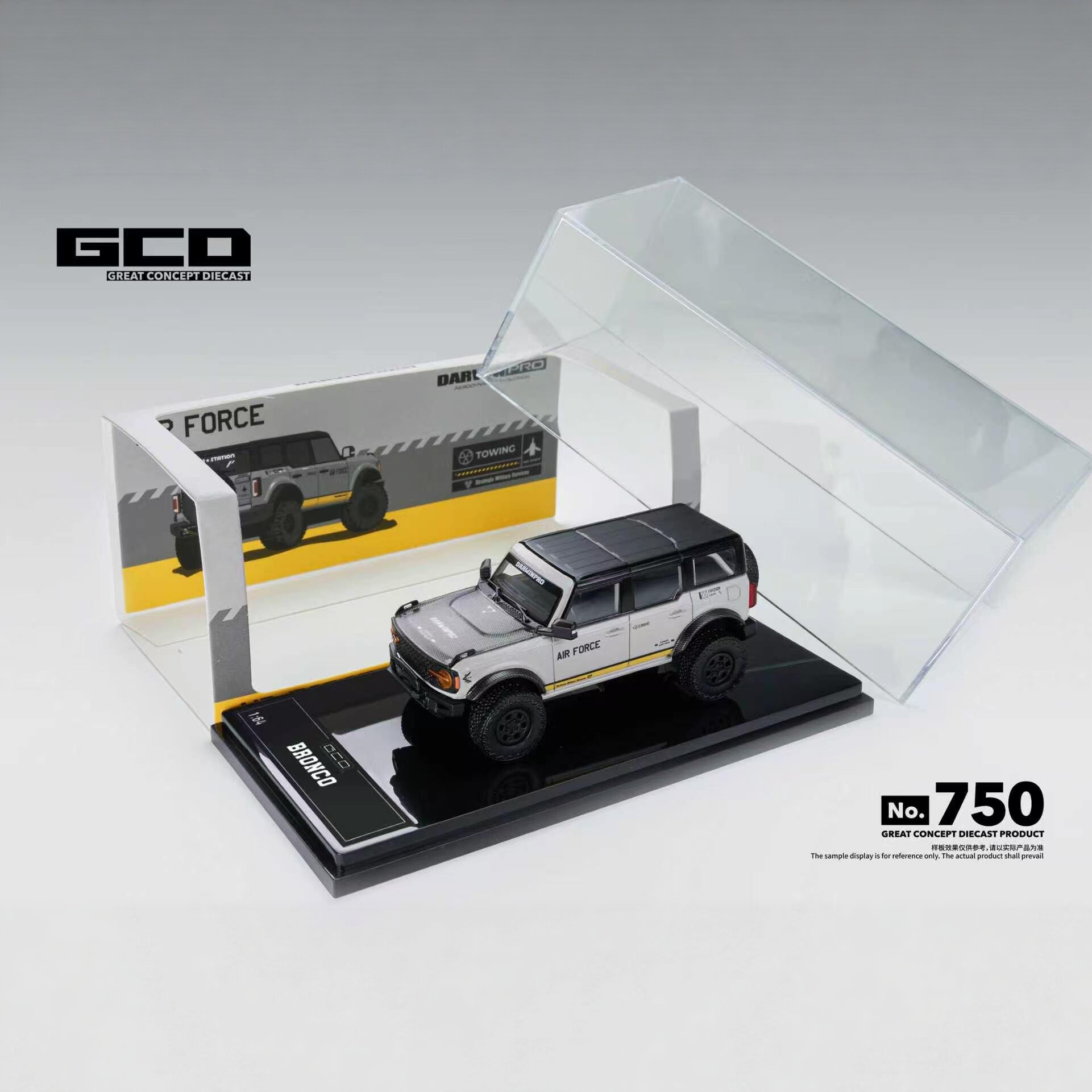 GCD 1:64 福特烈马DarwinPRO AIR FORCE达尔文空军灰合金汽车模型图片