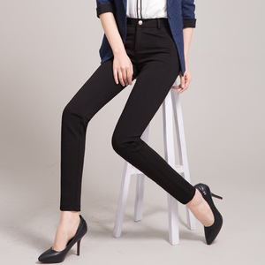 雅思诚女裤加长版高个子小脚裤新款西裤黑色超长春秋175长裤女春